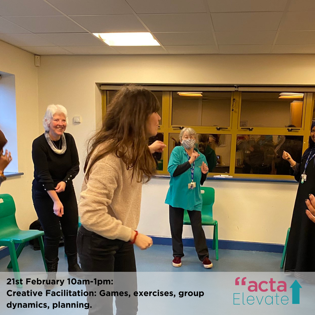 21st February, 10am -1pm. Creative Facilitation: games, exercises, group dynamics, planning